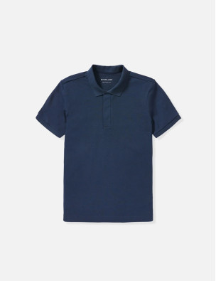 Men’s Solid Polo Neck 100% Cotton Blue